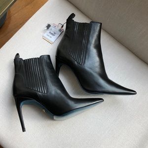 Zara Woman Real Leather Booties NWT
